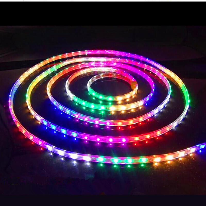 闪光七彩室外变色围墙霓虹灯跑马灯带